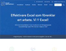 Tablet Screenshot of excelspecialisten.se